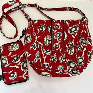 Vera Bradley Saddle Up Bag & Wallet Retired Deco Daisy